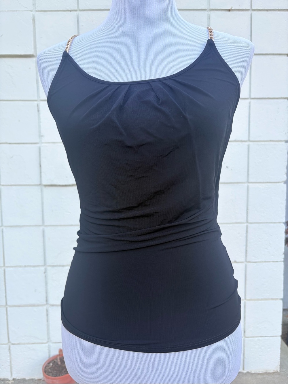 Marciano Black Chain-Strap Women's Tank Top Size XS 0696